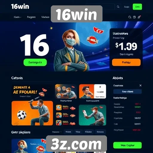 Interface do 16win é moderna e intuitiva